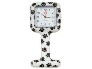 OROLOGIO PER INFERMIERI - quadrato - fantasia impronte