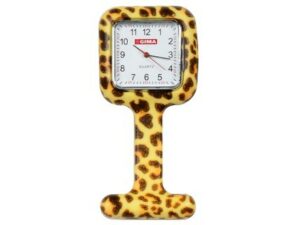OROLOGIO PER INFERMIERI - quadrato - fantasia leopardo
