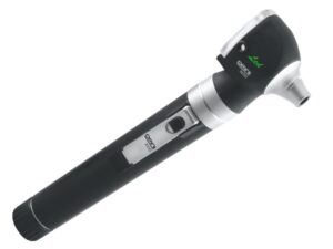 OTOSCOPIO SIGMA LED F.O. con manico ricaricabile e batteria - nero - in bustina