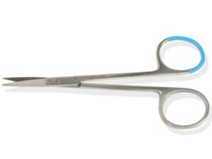 FORBICI IRIS STERILI punte acute - rette - 11,5 cm