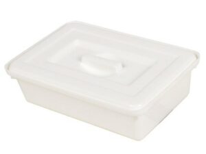 VASSOIO CON COPERCHIO 220x150x70 mm - plastica