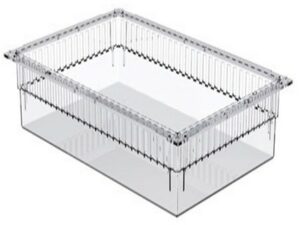 CASSETTO ISO PLASTICA TRASPARENTE 600x400x200 mm - aperto