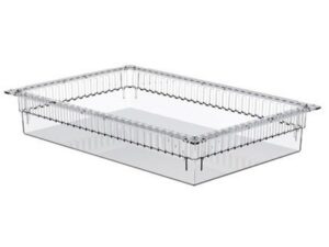 CASSETTO ISO PLASTICA TRASPARENTE 600x400x100 mm - aperto