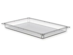 CASSETTO ISO PLASTICA TRASPARENTE 600x400x50 mm - chiuso