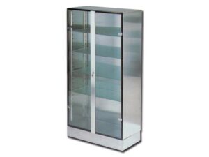 ARMADIO INOX E VETRO