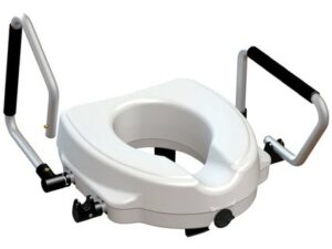RIALZO WC con braccioli reclinabili - 12,5 cm