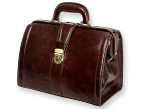 BORSA "VALIGETTA CUOIO FIORE" - cuoio - marrone